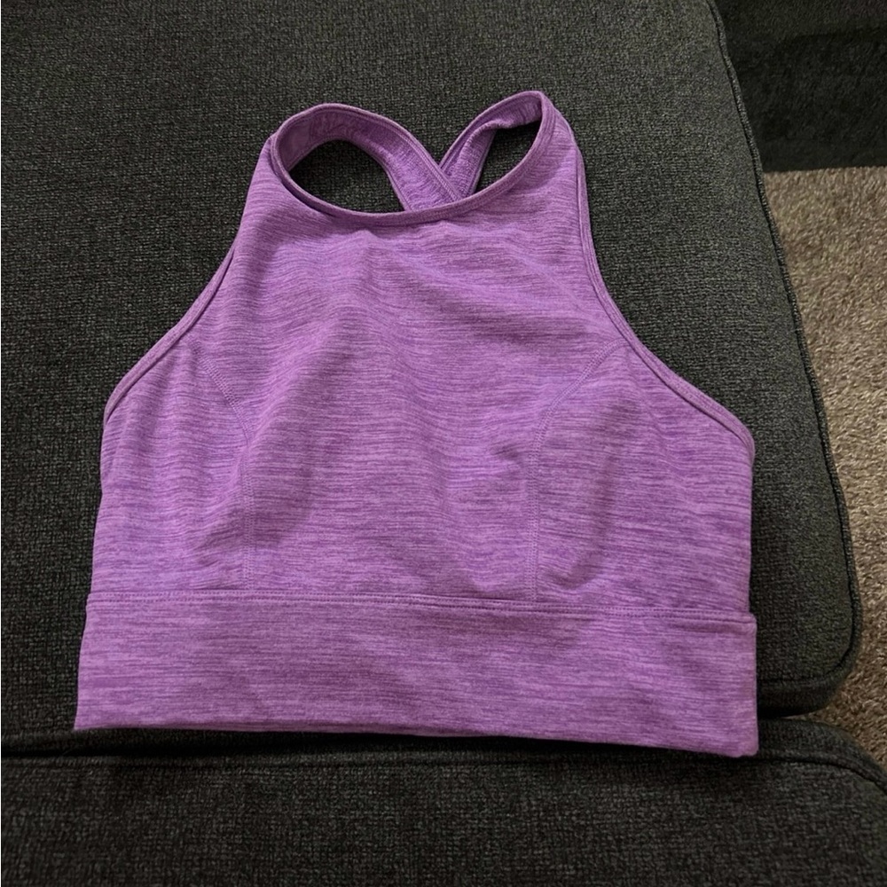 JoyLab High-Neck Purple Sports Bra
